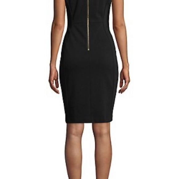Calvin Klein black scuba shift dress - Picture 2 of 5